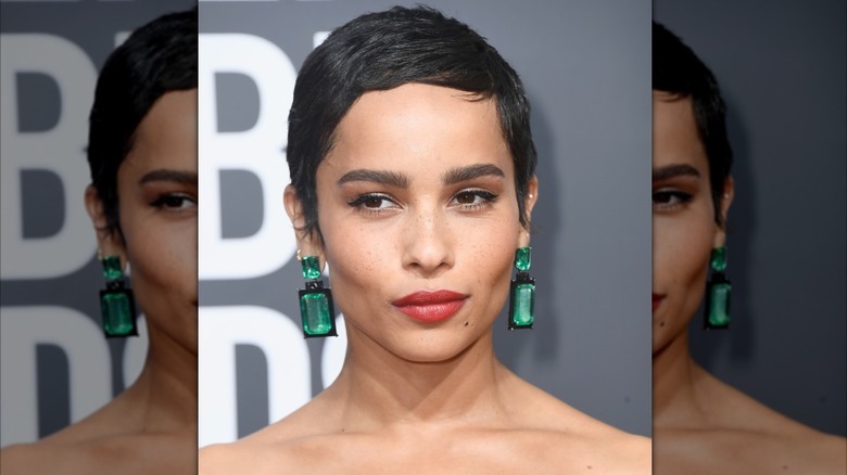 Zoë Kravitz en la 75a edición anual de los Globos de Oro en Beverly Hills en enero de 2018