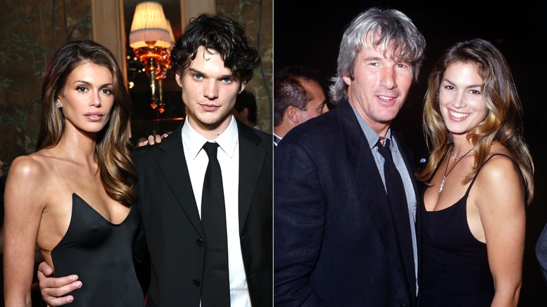 Kaia Gerber y Homer Gere y Cindy Crawford y Richard Gere
