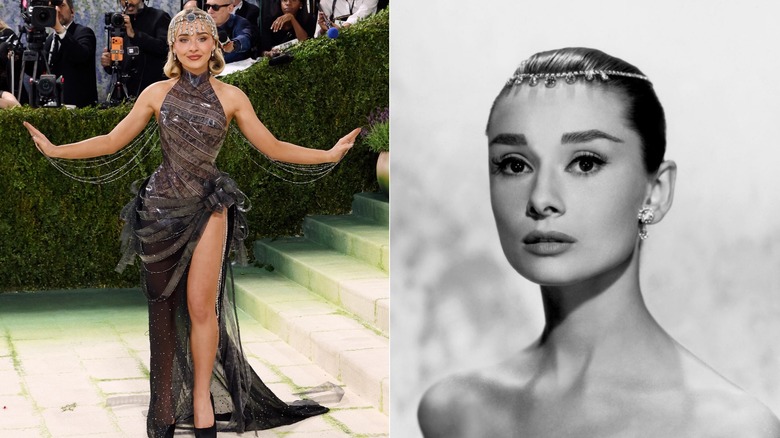 Sabrina Carpenter en 2026 y Audrey Hepburn en 