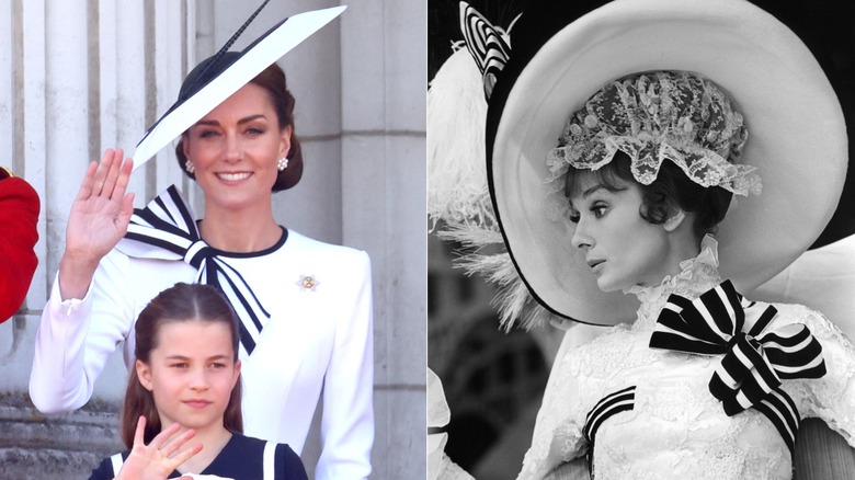 Kate Middleton en 2024 y Audrey Hepburn en 