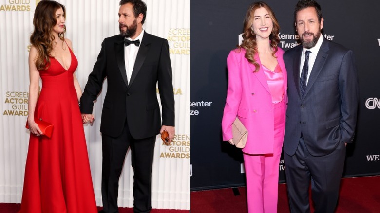 Jackie y Adam Sandler en los premios SAG y el Kennedy Center