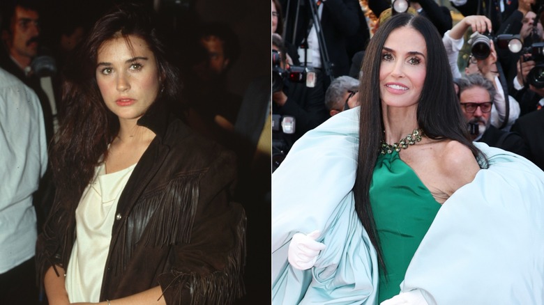 Demi Moore en 1985 y 2026