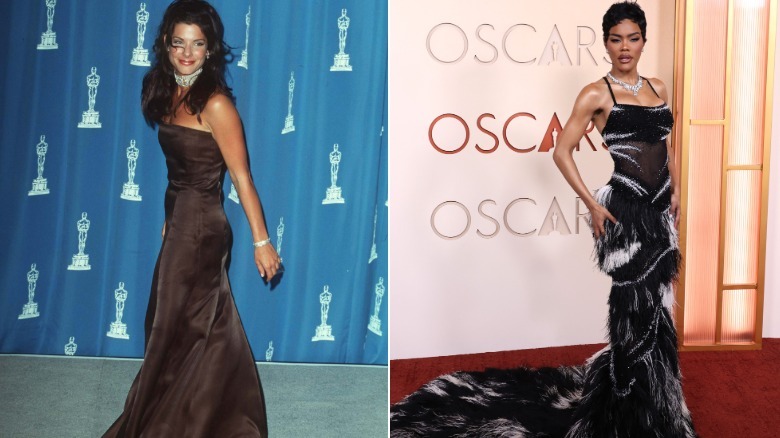 Sandra Bullock en los Premios de la Academia de 1996 y Teyana Taylor en los Premios de la Academia de 2026