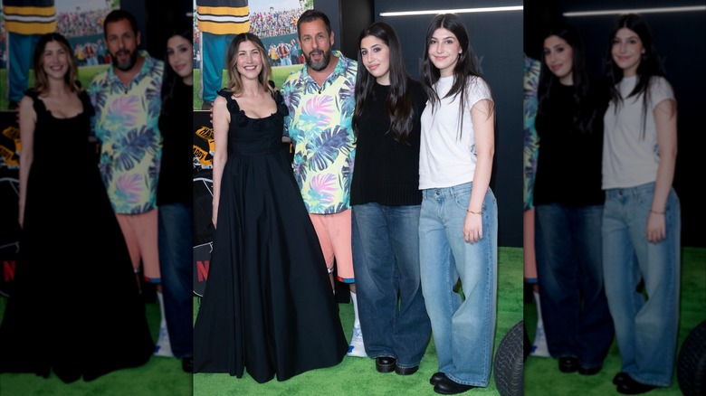 Adam Sandler, Jackie Sandler, Sadie Sandler y Sunny Sandler asisten al estreno de 'Happy Gilmore 2' de Netflix en Jazz at Lincoln Center, Nueva York, NY, 21 de julio de 2025