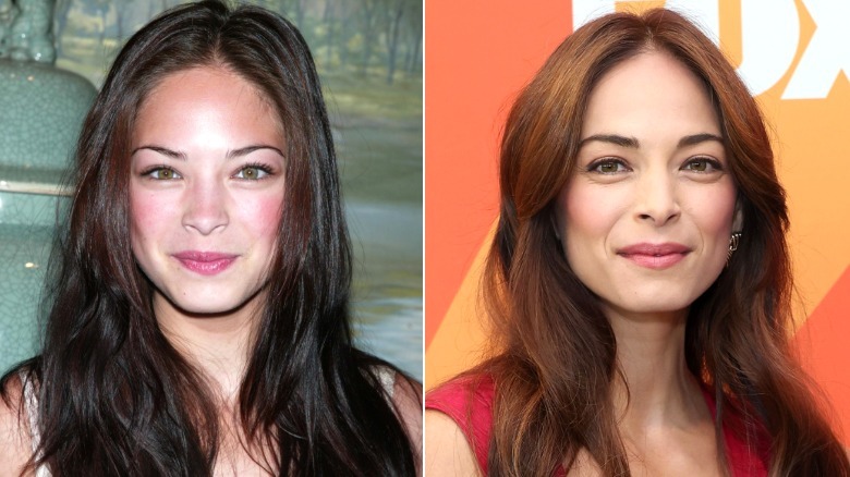 Fotos de Kristin Kreuk en la alfombra roja en 2002 y 2025