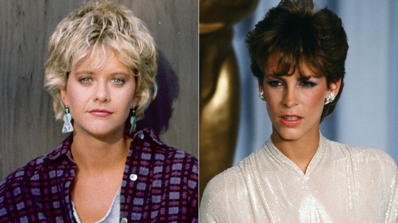 Un lado a lado de Meg Ryan y Jamie Lee Curtis en la década de 1980