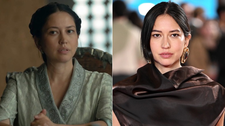 Sonoya Mizuno como Mysaria en House of the Dragon y fuera de personaje