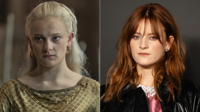 Phia Saban como Helaena Targaryen en House of the Dragon y fuera de personaje
