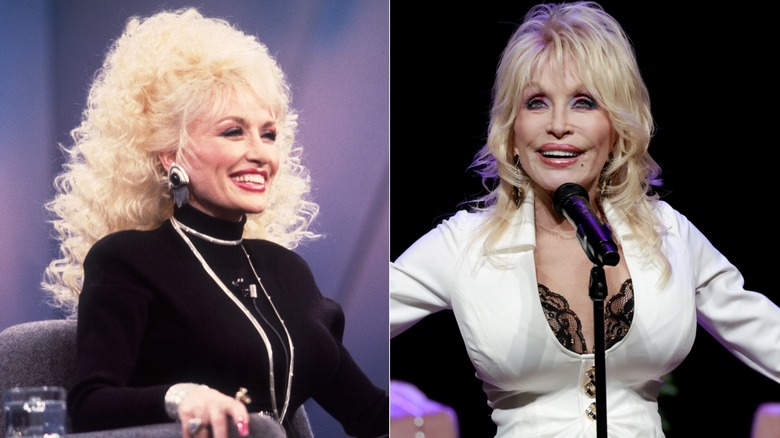 Lado a lado: Dolly Parton en 1987 y 2025