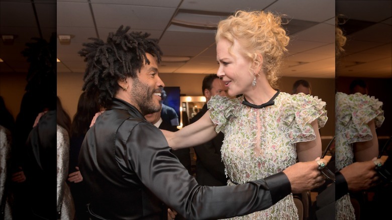 Nicole Kidman y Lenny Kravitz en 2016