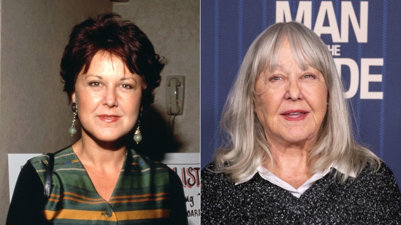 Susan Ruttan fotografiada en 1990 (izq.) y Susan Ruttan fotografiada en 2024 (der.)