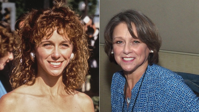 Michele Greene fotografiada en 1990 (izq.) y Michele Greene fotografiada en 2019 (der.)