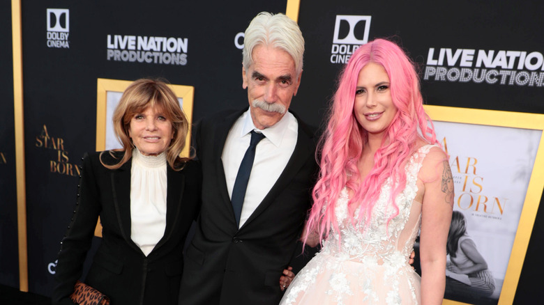 Katharine Ross y Sam Elliott en la foto con su hija Cleo Rose Elliott.