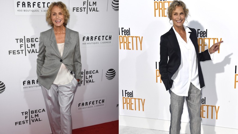 Lauren Hutton en 2016 y 2018