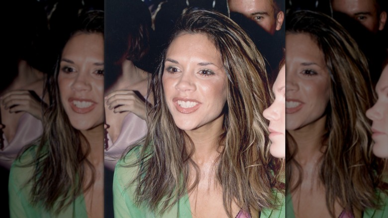 Victoria Beckham con el pelo mecha en 1998