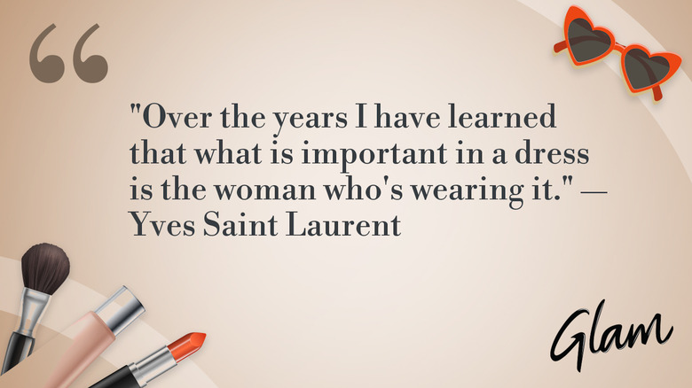 Imagen gráfica de una cita de Yves Saint Laurent
