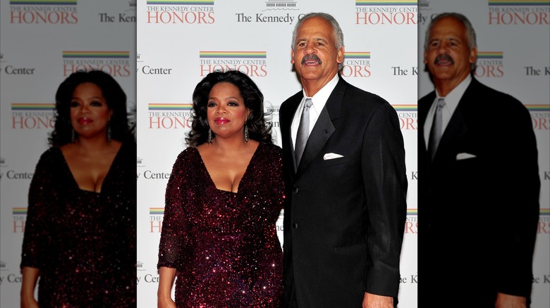 Oprah Winfrey y Stedman Graham en los honores del Kennedy Center