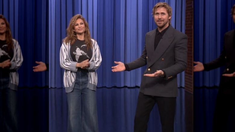 Eva Mendes y Ryan Gosling sobre Jimmy Fallon 5 de marzo de 2026