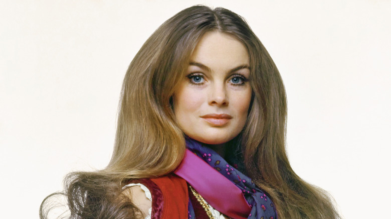 La supermodelo de los años 60 Jean Shrimpton posando