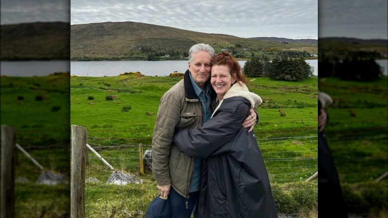 Haviland Morris y su marido Robert Score en un viaje a Irlanda.