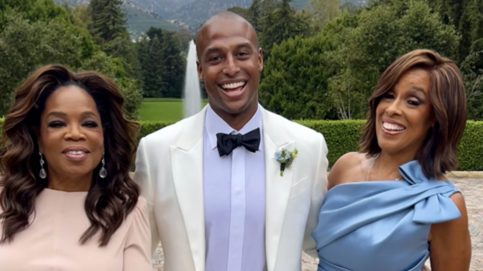 Gayle King absolutamente clavó el estilo de madre del novio para la boda de su hijo