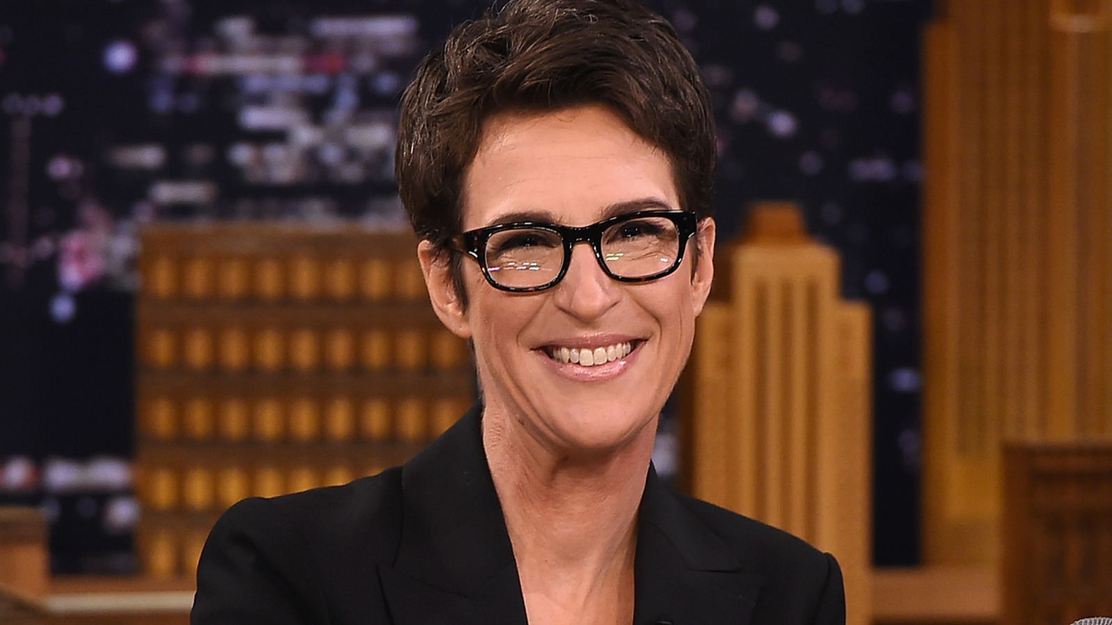 Cómo se ve la presentadora de MSNBC Rachel Maddow sin maquillaje