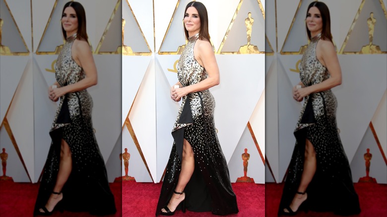 Sandra Bullock en la alfombra roja de los Oscar 2018