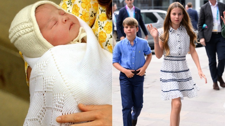 La princesa Charlotte cuando era bebé en 2015 versus la princesa Charlotte cuando era preadolescente en 2026