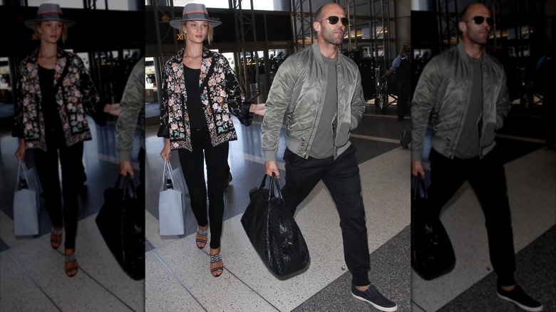 Rosie Huntington-Whiteley y Jason Statham el 23 de julio de 2015
