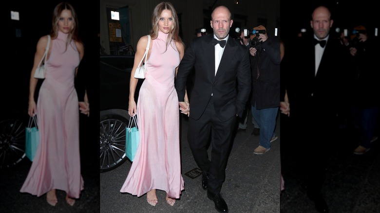 Rosie Huntington-Whiteley y Jason Statham el 20 de abril de 2024