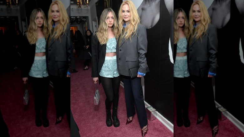 Nicole Kidman con su hija Sunday Rose Kidman-Urban en enero de 2025