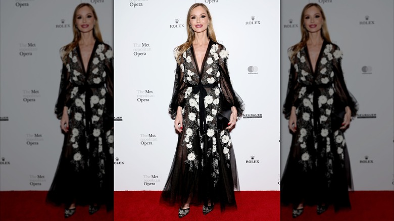 Georgina Chapman en el estreno de gala de la noche inaugural del Metropolitan Opera 2026 de 