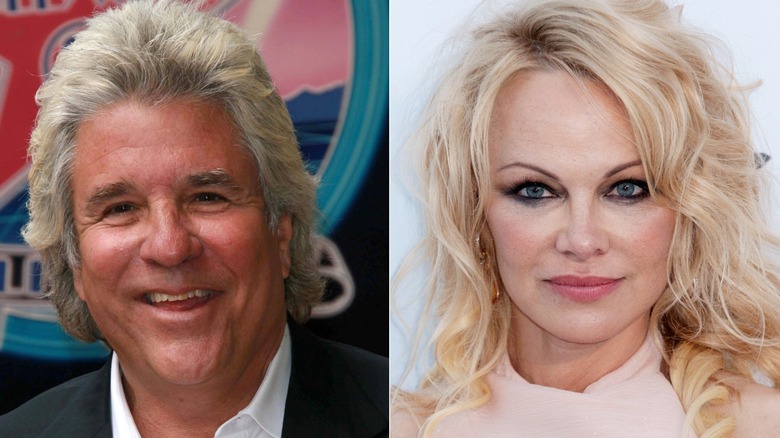 Jon Peters y Pamela Anderson en 2019.
