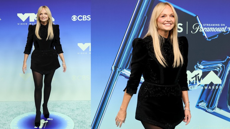 Emma Button con un vestido de forma extraña en los VMA 2026