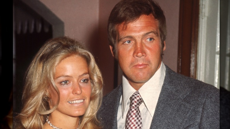 Farrah Fawcett es fotografiada junto a su exmarido Lee Majors