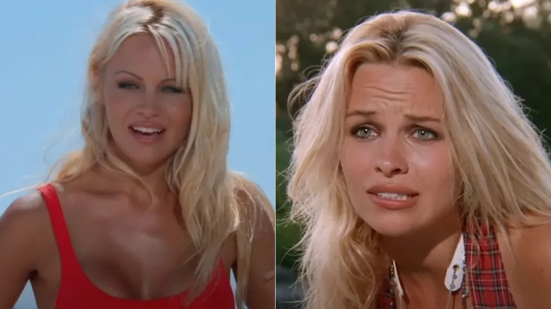 (Izquierda) Pamela Anderson en 