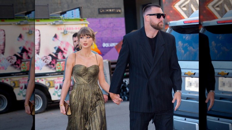 Taylor Swift y Travis Kelce son vistos el 16 de mayo de 2026 en la ciudad de Nueva York.