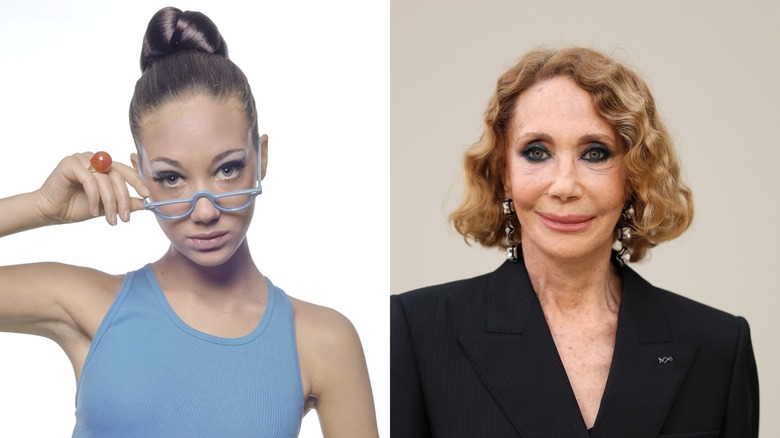 Marisa Berenson en los años 60 (izq.) y Marisa Berenson en 2026 (der.)