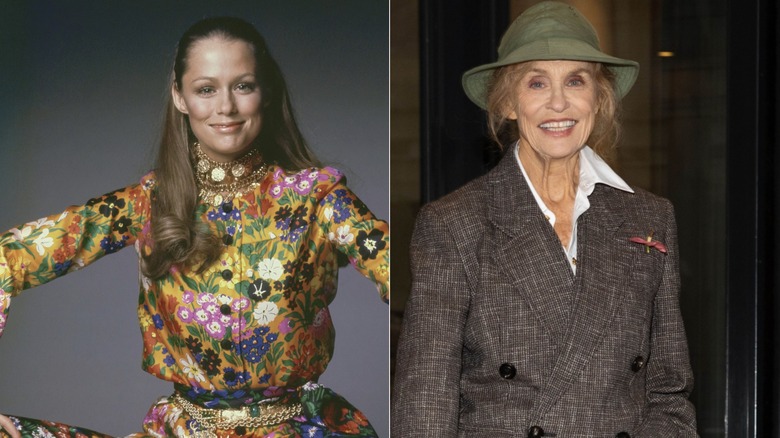 Lauren Hutton en los años 60 (izq.) y Lauren Hutton en 2026