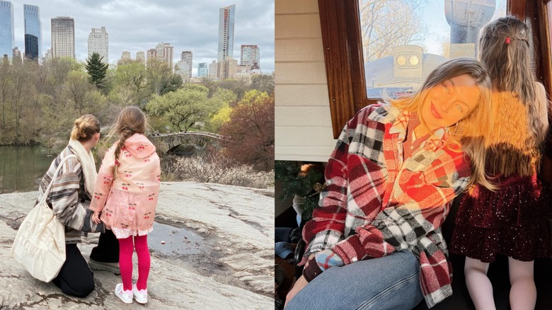 Gigi Hadid y su hija Khai la lucen con una trenza a la izquierda y mitad arriba y mitad abajo a la derecha