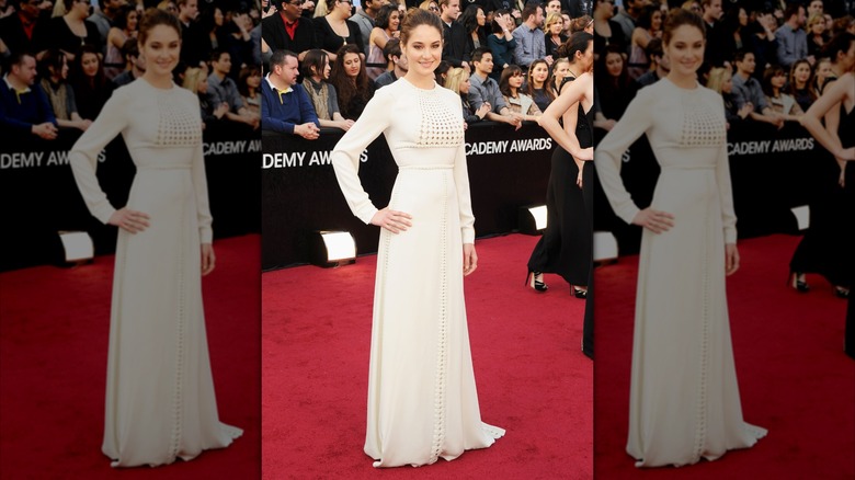 Shailene Woodley en los Premios de la Academia 2012.