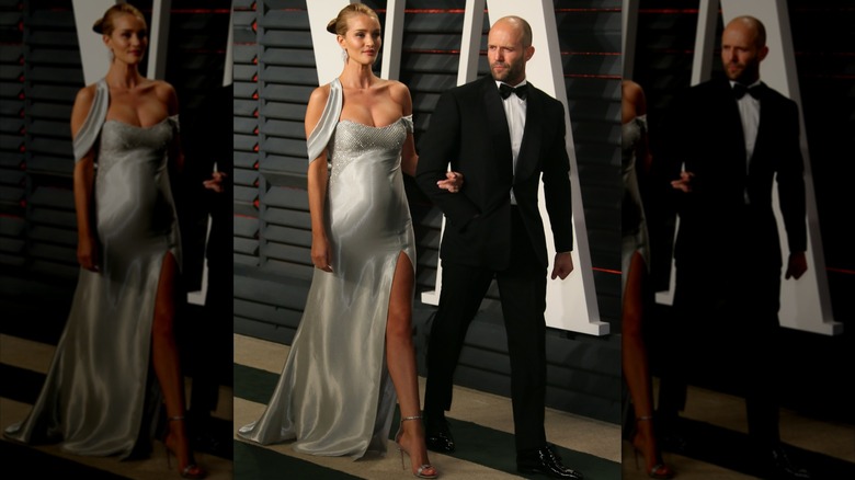 Rosie Huntington-Whiteley y Jason Statham el 26 de febrero de 2017