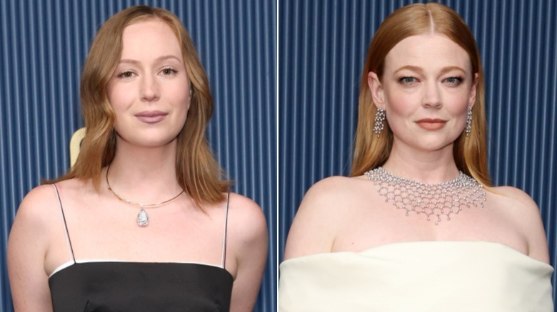 Hannah Einbinder y Sarah Snook luciendo preciosos collares en los Emmy 2026
