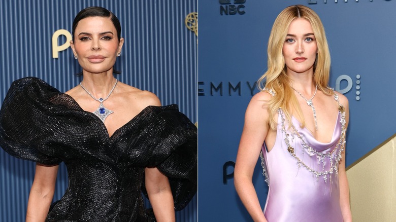 Lisa Rinna y Sarah Pidgeon con collares llamativos en los Emmy 2026