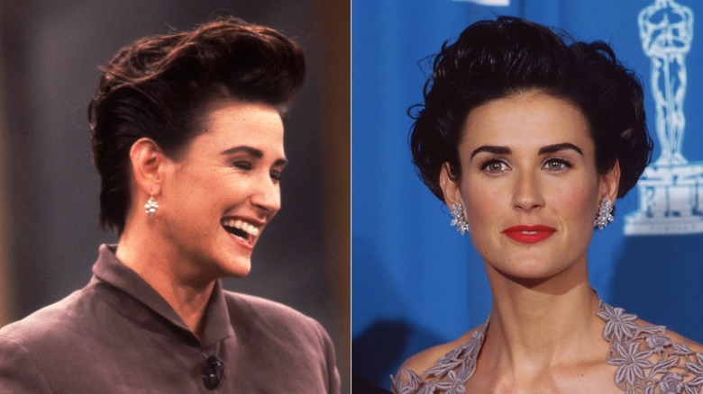 Demi Moore como invitada en el set de 