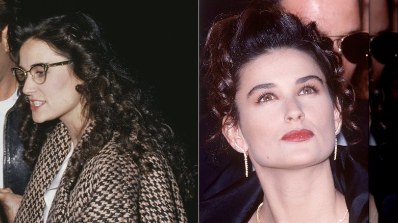 Demi Moore en el "Sábado noche en vivo" Fiesta posterior en la ciudad de Nueva York en noviembre de 1988 / Demi Moore asiste a Irving "veloz" Fiesta de los Oscar de Lazar en West Hollywood en marzo de 1989