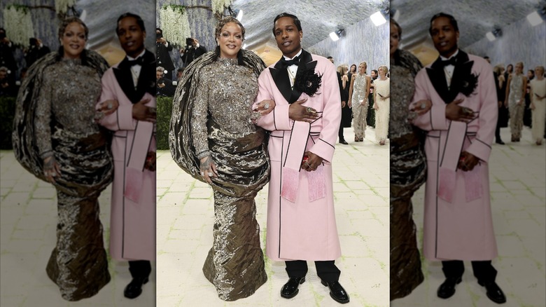 Rihanna y A$AP Rocky posan juntos en la Met Gala 2026