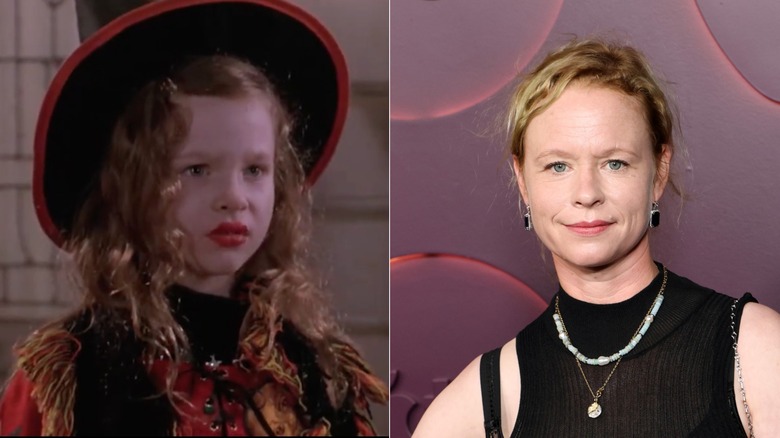L: Thora Birch en 1993 "Hocus Pocus". R: Thora Abedul en 2026