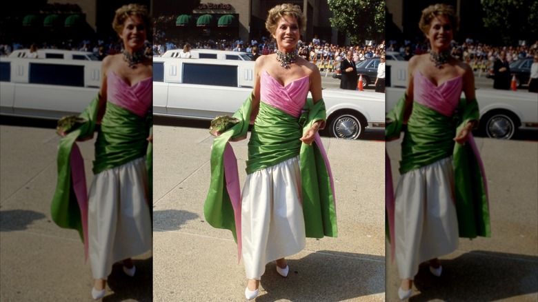 Mary Tyler Moore en la 40ª edición anual de los premios Primetime Emmy en Pasadena, California, en agosto de 1988