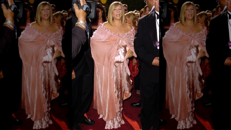 Barbra Streisand en la 56ª edición anual de los premios Primetime Emmy en Los Ángeles en septiembre de 2004